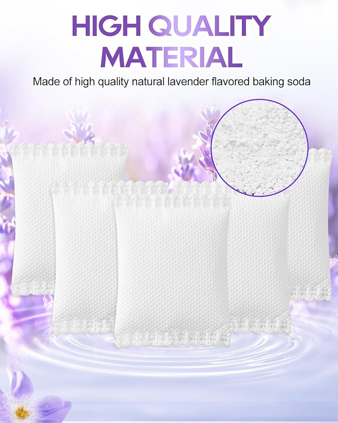 Diaper Pail Deodorizer Odor Absorber Compatible with Munchkin Arm and Hammer Diaper Pail, Lavender Scented Diaper Pail Odor Eliminator for Munchkin Nursery Fresheners, 8 Pack