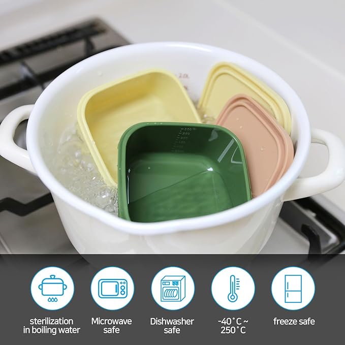 K Silicone Food Containers,10.1oz 300ml 3Pcs 1SET, BPA Free Premium Silicone with Steamhole Lid, Dishwasher,Microwave and Freezer Safe,Semi-persistent Use,Food Grade, FDA