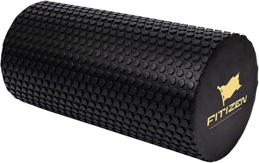 Fitizen Foam Roller – Muscle Massage Rehab Stiff Back Pain Physical Therapy Deep Tissue Firm Exercise Equipment Home Gym Stress Yoga Pilates for The Fit Citizen by FitNation