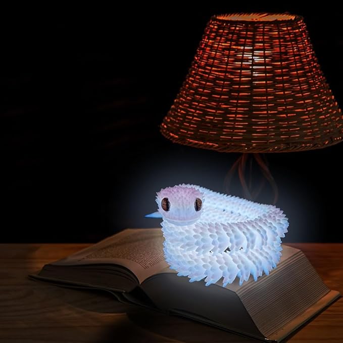 12in 3D Printed Snake Toys, Flexible 3D Printed Animal, Fidget ADHD Snake Toys, Perfect Desk Pet for Animal Collectors, Halloween Decor, Christmas Toy 2025