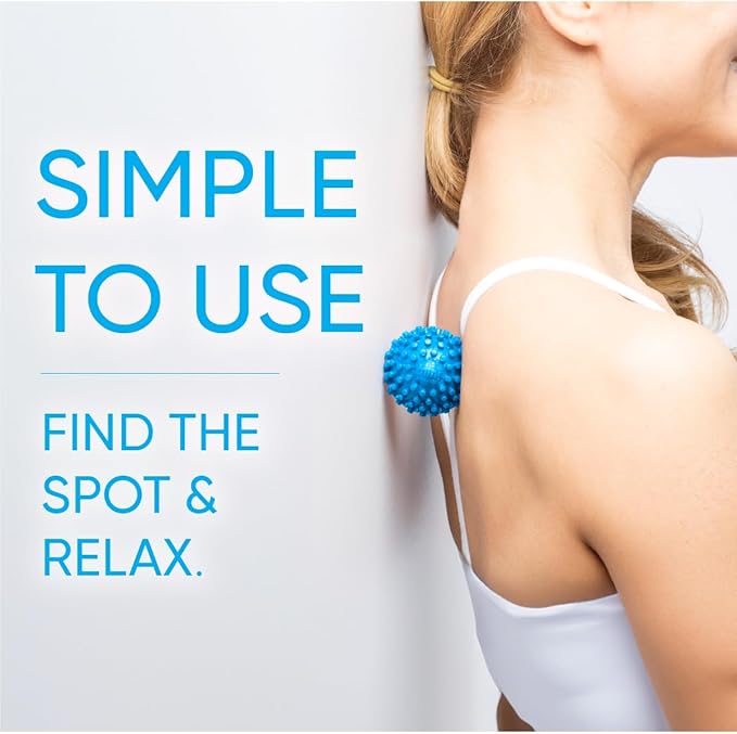 Dr. Cohen’s Heatable Deep Tissue Massage Ball Mini - acuBall Trigger Point Massage Therapy for Myofascial Release - Spiky Foot Massager Ball - Effective Back Massager Ball for Targeted Pain Relief