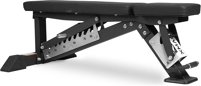 XMark Adjustable Weight Bench, High Performance Adjustable Bench, 1500 lb Weight Capacity, Strength Training Adjustable Benches for Commercial or Home Use