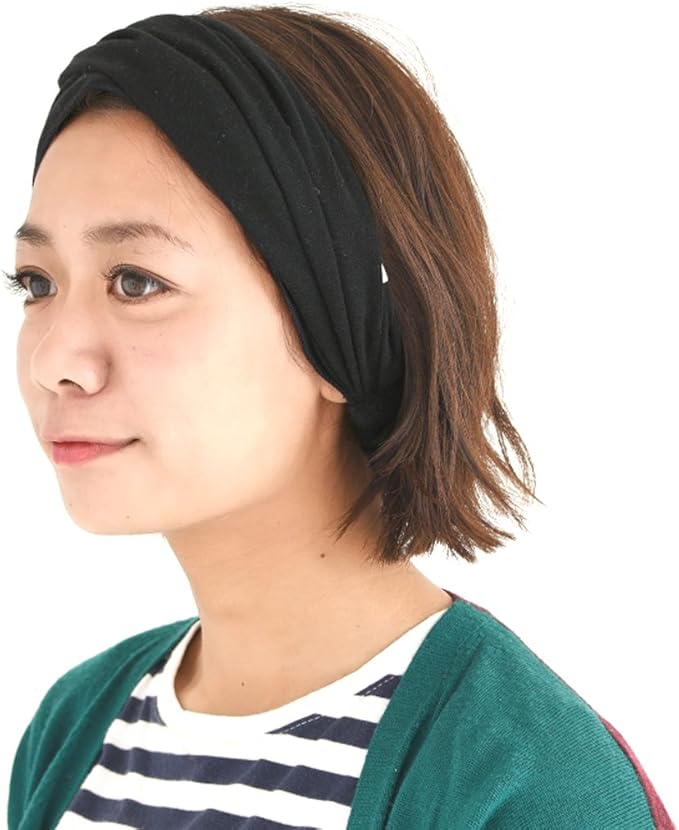 CHARM Organic Cotton Headband Pre-Tied Bandana - Mens Womens Hairband Chemo Head Bands