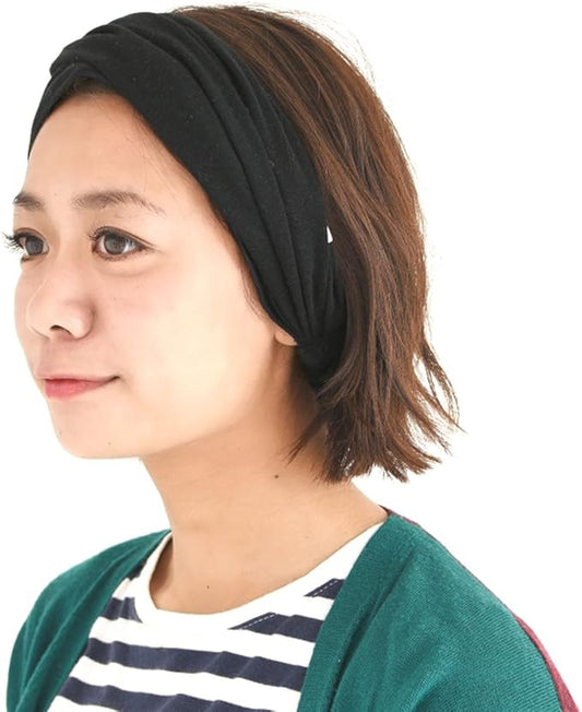 CHARM Organic Cotton Headband Pre-Tied Bandana - Mens Womens Hairband Chemo Head Bands