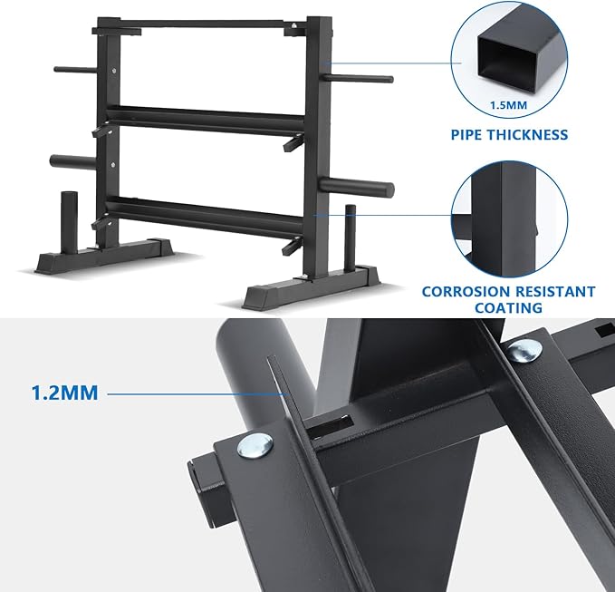 Adjustable Dumbbell Rack, Dumbbell Set with Storage Rack for Kettlebells, Weight Organizer Stand, Weight Rack, Kettlebell Rack