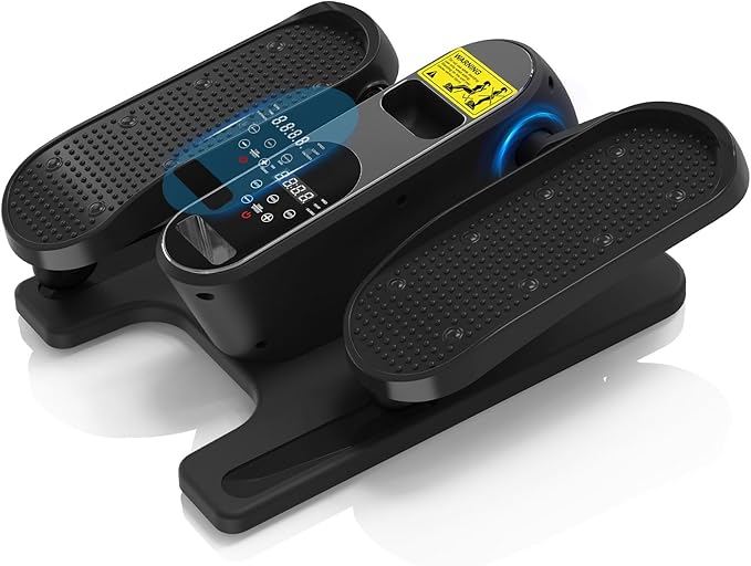 Under Desk Elliptical Machine, Electric Seated Pedal Exerciser,Elliptical Leg Exercisers for Seniors,Mini Ellipse Leg Exerciser with Remoter,12 Adjustable speeds Pedal Exerciser