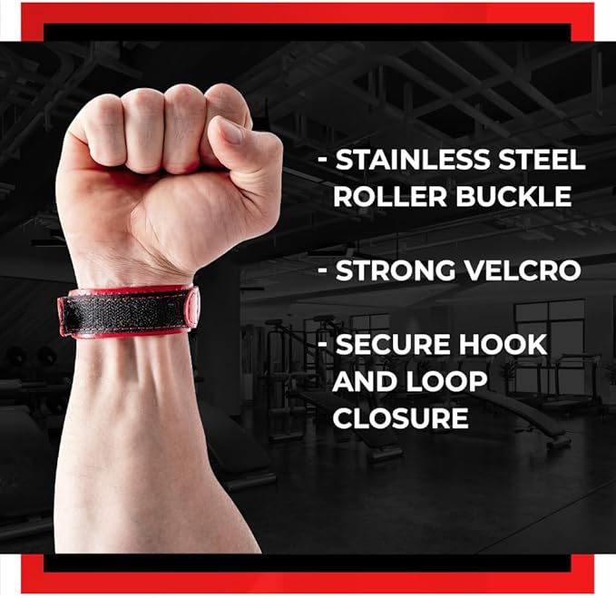 WARM BODY COLD MIND Leather Wrist Wraps for Weightlifting, Powerlifting, Gym – Heavy Duty Wrist Straps for Strength Training, for Men & Women