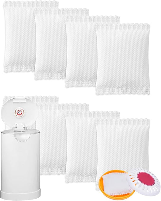 Diaper Pail Deodorizer Odor Absorber Compatible with Munchkin Arm and Hammer Diaper Pail, Lavender Scented Diaper Pail Odor Eliminator for Munchkin Nursery Fresheners, 8 Pack