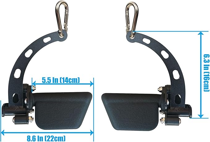 KORIKAHM Adjustable Lat Pull down Bar, Cable Machine Attachments for Gym, Home Gym Fitness T-bar Row Pulldown Attachments, Lat Pull Down Machine Wide Grip Neutral Grip Handle