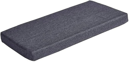 Bench Seat Cushions Memory Foam Chair Pads Non-Slip Rubber Back Indoor Swing/Settee Cushion 44 x14 Inch, Grey