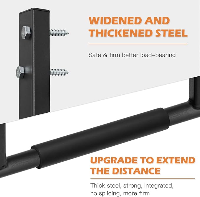 ATENTO Pull Up Bar, Chin Up Bars Ceiling Mount, Workout for Home Gym, Beam, Crossfit - Heavy-Duty, Foam Grip, Easy installation