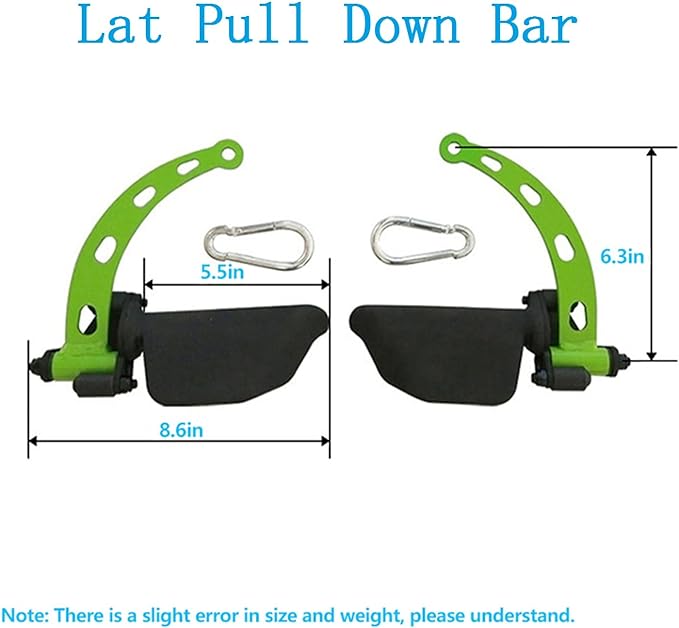 KORIKAHM Adjustable Lat Pull down Bar, Cable Machine Attachments for Gym, Home Gym Fitness T-bar Row Pulldown Attachments, Lat Pull Down Machine Wide Grip Neutral Grip Handle