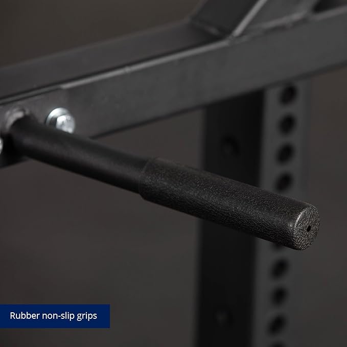 Titan Fitness T-3 Series Dip Bars, J-Hook Style Rack Mounted Dip Attachment, 880 LB Capacity, Fits 2" X 3" Tubular Steel