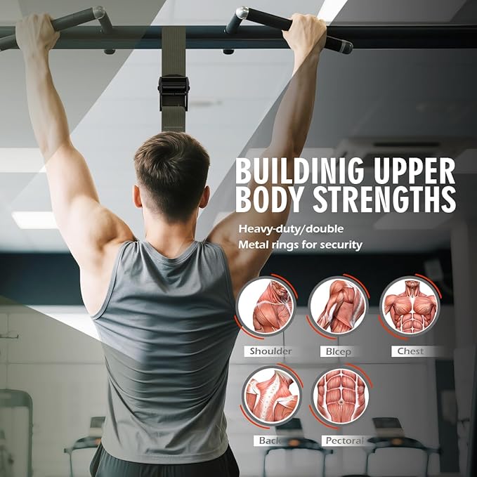 LEEKEY Resistance Bands, Exercise Bands with Handles,Pull Up Assist Bands - Bands for Working Out,Band for Men and Women Fitness Training, Physical Therapy,Home Workouts