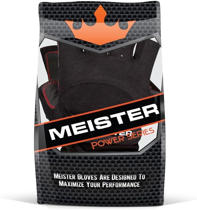 Meister Wrist Wrap Weight Lifting Gloves w/Gel Padding