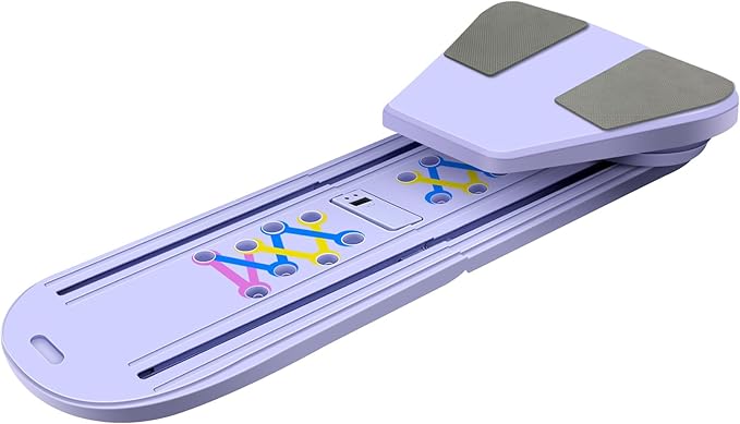 Pilates Board Reformer Set 15-in-1, Foldable Ab Core Trainer for Home Workout, Portable Multifunctional Pilates Machine for Women & Men, Full-Body Exercise Equipment with Ab Roller
