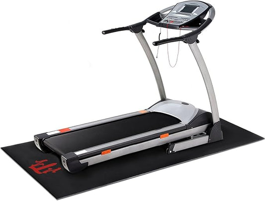 Treadmill Mat for Hardwood Floors/Carpet/Tile 6mm Thick - Exercise Equipment Mats, Peloton Bike Mat, Exercise Bike, with Non-Slip Sweat-Proof for Peloton/Cycling Under Floor/Hard Wood/Concrete Protect