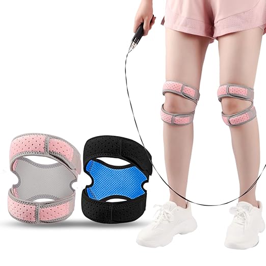 Patella Knee Brace for Women and Men, 2 Pack Patellar Tendon Support Strap for Pain Relief, Arthritis, Tendonitis, Running, Basketball, Tennis, Gym