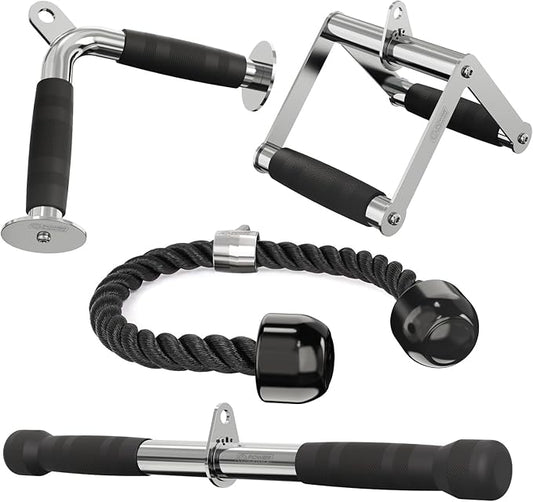 POWER GUIDANCE Cable Machine Attachment, LAT Pulldown Attachments, Cable Attachments for Gym, Home Gym Accessories