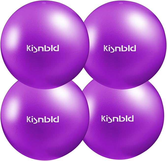 Small Exercise Ball, 9 Inch Mini Pilates Ball, Anti Burst and Slip Resistant Mini Yoga Ball for Stability, Fitness, Physical Therapy, Stretching & Core Strength Workout at Home Gym & Office