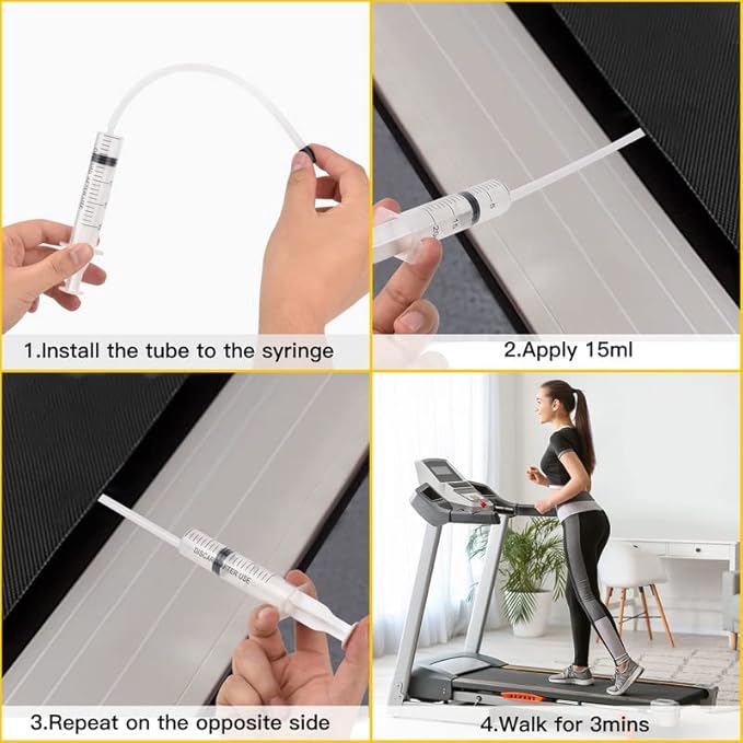 100% Silicone Treadmill Lubricant/Treadmill Lube, 16 Ounces Premium Silicone Oil for Treadmill Belt Lubrication, Easy to Apply Treadmill Belt Lubricant Oil, Suitable for All Type of Treadmill Belts