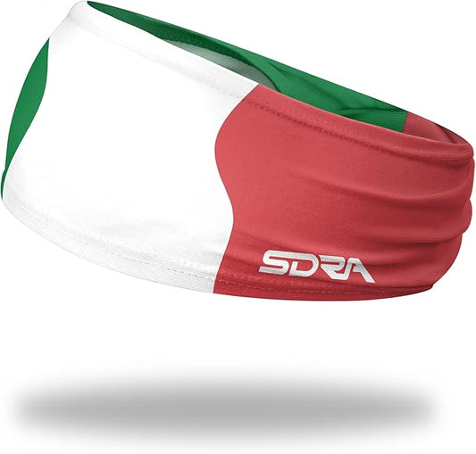 Suddora Country Flag Headbands, Wide National Flag Headbands for Sports Events, Non-Slip Fabric Sweatbands for Soccer, Tennis, Workout, Costume