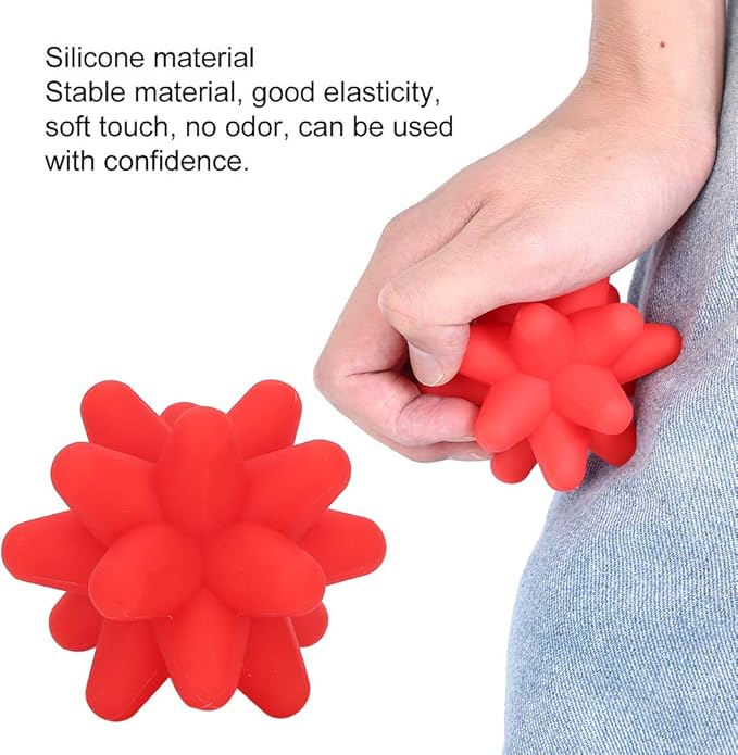 Brrnoo Silicone Massage Ball, Ball for Trigger Point Massage - Deep Tissue Massager for Myofascial Release - Mobility Ball for Exercise & Recovery, Foot Acupoint Trigger Point Massage