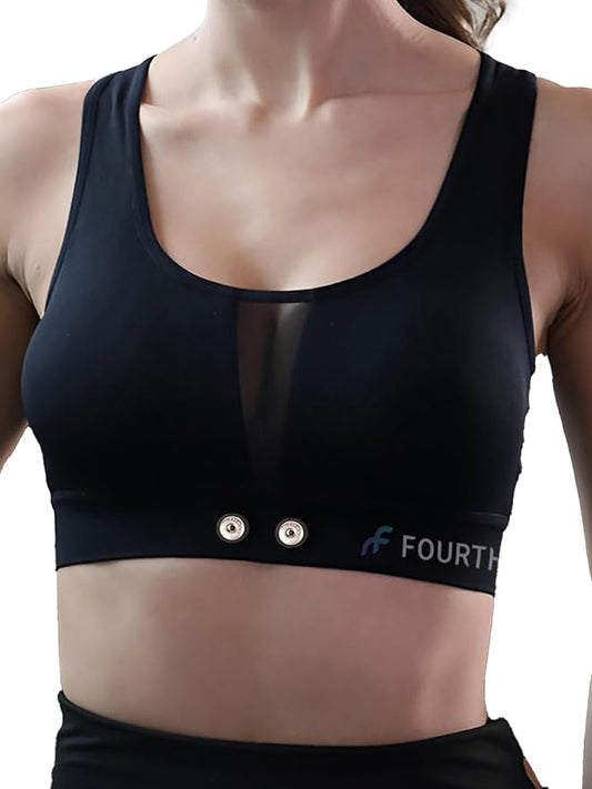 Frontier HRM Sports Bra Compatible with Frontier X2 Polar Garmin Tickr Wahoo Coospo- Heart Rate Monitor Sports Bra
