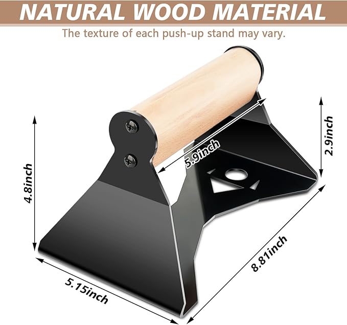 Parallettes Bars - Wooden Calisthenics Equipment for Handstand Training, Push Up Bars & Calisthenics Bar - Handstand Blocks and Pushup Handles for Men