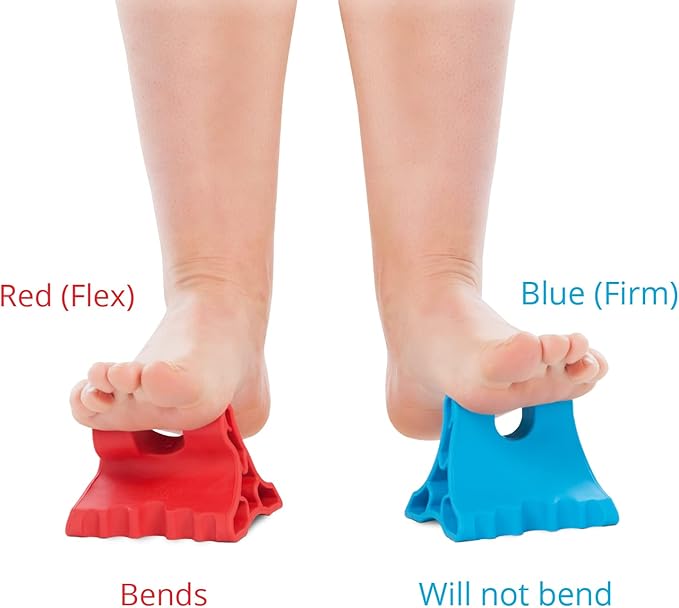 DaVinci Tool Red & Blue -USA Made- Extra Firm Neck Tension Relief & Pressure Point Massage Tool - Occipital Release Tool - Cervical Traction Device- Suboccipital Release Device - Neck Stretcher