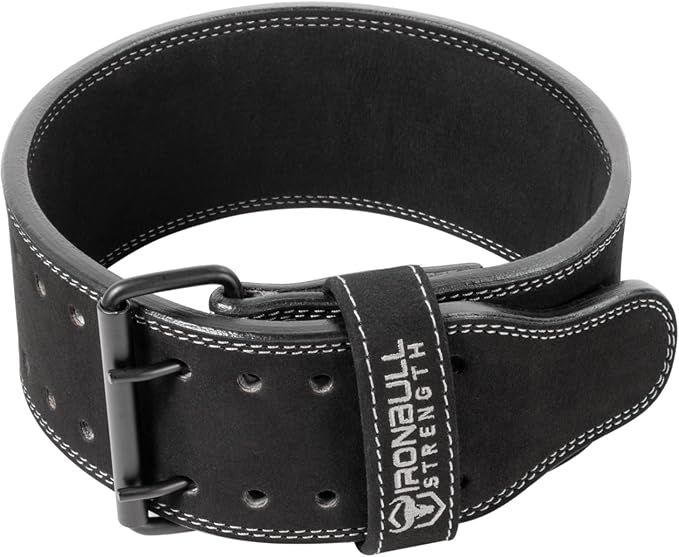 Powerlifting Belt - IPF Approved – Weight Lifting Belt 10mm - Prong Weightlifting Belt for Squats, Deadlift, and Bench Press – Lifting Belt Leather 4in for Men and Women – Back Brace for Gym, Workout, Strength Training, Strongmen & Power Lift