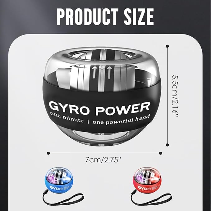 Wrist Ball, 2026 New Wrist Ball Exerciser, Auto-Start Wrist Balls Hand Exerciser, Adjustable Resistance, Hand Strengthening Devices for Strengthen Arms, Bones and Muscles, Joint Relief