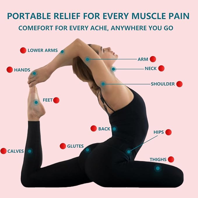 Fascia Massage Ball Set (2.48" + 1.97" + 1.18") for Muscle Relief,Yoga Deep Relaxation,Trigger Point & Active Therapy,Targeted Therapy for Full Body(3 Pieces)