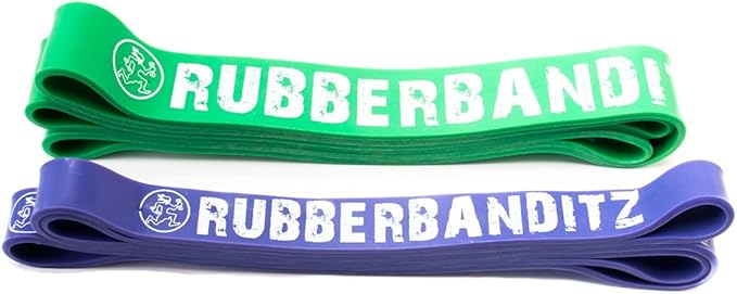 Rubberbanditz Combo Pull Up Assist Bands | Heavy Duty Resistance Exercise Bands for Powerlifting, Mobility, and Stretching | Resistance Bands for Working Out
