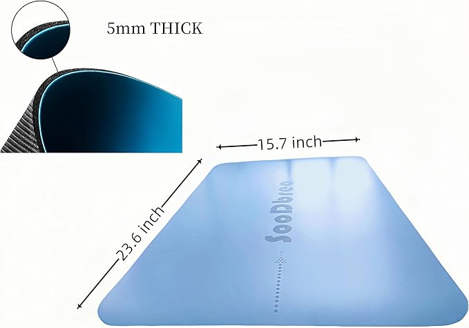 Mini Yoga Mat, Warrior-like Grip,Non-Slip,Alignment System,Head,Knee and Elbow Pad,Meditation Mat,Abdominal wheel pad,Portable