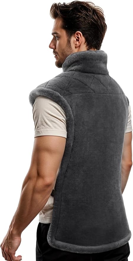 iDOO FSA Eligible Items, Birthday Gifts for Men, King Size Heating Pad for Back Pain Relief, Weighted Electric Heat Pad for Neck and Shoulders, 24"x37" XXL Large Back Heated Wrap, ETL Certified