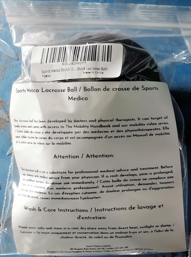 Lacrosse Ball for Myofascial Release - Perfect for Trigger Point Massage Therapy - Best for Neck & Shoulder Pain - Video Series & eHandbook Included