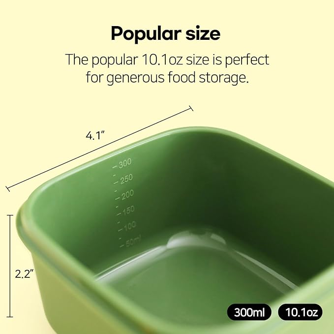 K Silicone Food Containers,10.1oz 300ml 3Pcs 1SET, BPA Free Premium Silicone with Steamhole Lid, Dishwasher,Microwave and Freezer Safe,Semi-persistent Use,Food Grade, FDA