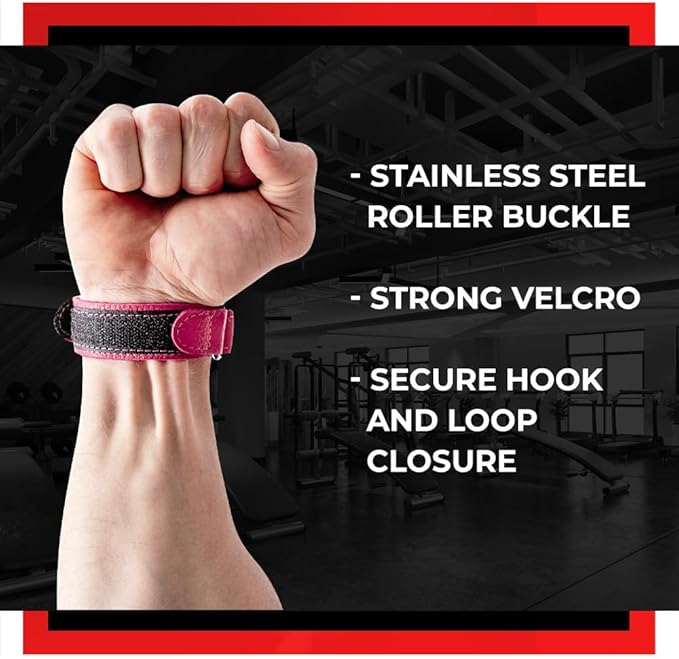 WARM BODY COLD MIND Leather Wrist Wraps for Weightlifting, Powerlifting, Gym – Heavy Duty Wrist Straps for Strength Training, for Men & Women