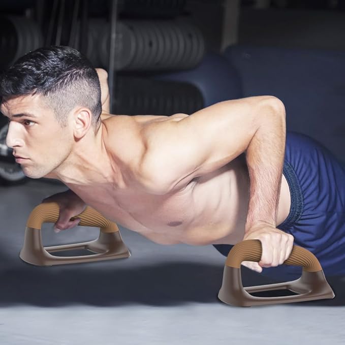 Push Up Bars – Ergonomic Pushup Handles for Floor Strength Training, Non-Slip Push-Up Stands with Soft Grip, Pushups Bars for Home Gym Workout