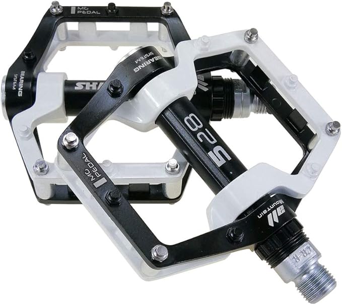 Bicycle Pedals-Aluminium Alloy Bicycle Pedals-Mountain Bike Pedals with Removable Non-Slip Studs 9/16