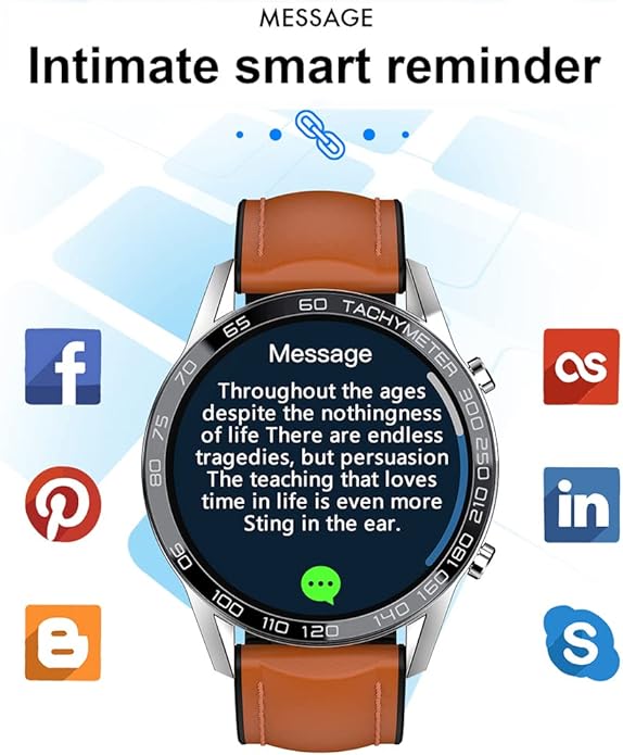 FILIEKEU Men Smart Watch for Android iOS, Bluetooth Calls Voice Chat with Heart Rate/Sleep Monitor Fitness Tracker, 1.3" Full Touch Screen IP67 Waterproof Stainless Steel Activity Tracker for Men