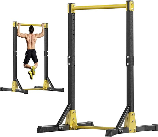 Free Standing Pull Up Station | 11 Gears Adjustable Height | Power Tower Pullup Dip Station | Multi-Function Chin Up Bar Home Gym Equipment | 400LBS Weight Capacity