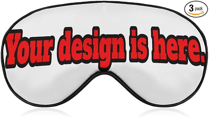Custom Eye Mask for Sleeping Personalized with Picture Text Logo Eye Masks for Sleep Available for Custom Christmas Orders