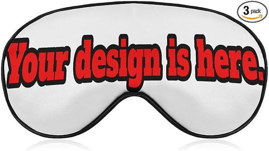 Custom Eye Mask for Sleeping Personalized with Picture Text Logo Eye Masks for Sleep Available for Custom Christmas Orders