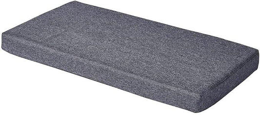 Memory Foam Chair Pads Non Slip Bottom Indoor Settee Cushion Piano Bench Seat Cushions 36 x 18 inch, Grey