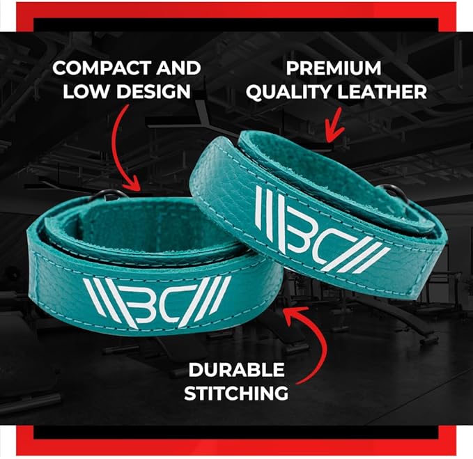 WARM BODY COLD MIND Leather Wrist Wraps for Weightlifting, Powerlifting, Gym – Heavy Duty Wrist Straps for Strength Training, for Men & Women