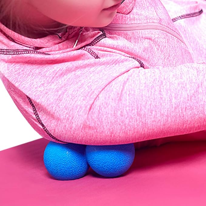 Blue Peanut Massage Ball - Trigger Point & Myofascial Release, Ideal for Back & Foot Therapy
