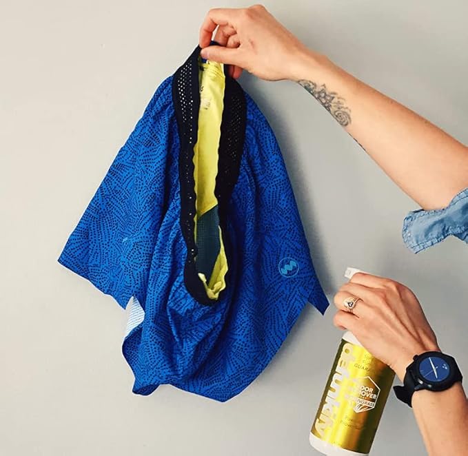 Odor Remover Spray, 16oz (2-Pack). 'Fresh Air' Essential Oil Odor Eliminator for Strong Odors on Fabric, Shoes, Activewear. 'ProvenSafe' Deodorizer for Pets, Kids & Sensitive Gear w/Ionic Silver