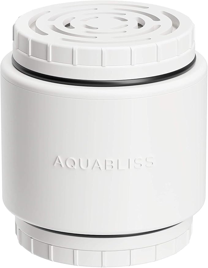 AquaBliss HD Multi Stage Shower Filter Replacement Cartridge for SF400 & SF500-48x Heavy Duty Detox Power. Kiss Itching, Breakage & Dullness Goodbye. Reduce Rust, Chlorine, Toxins. 1-Pack (SFC500)